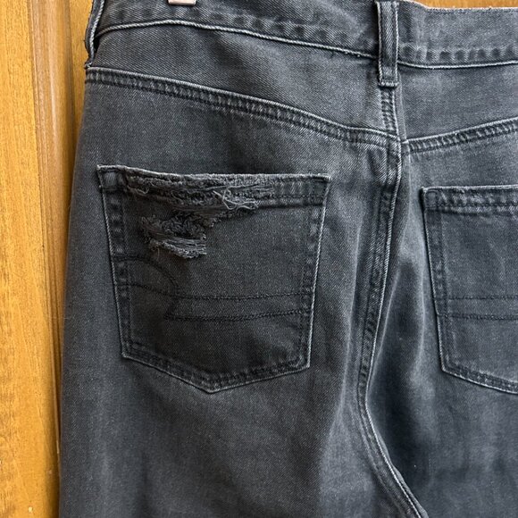 AE soft black distressed high-rise jeans - Picture 9 of 13